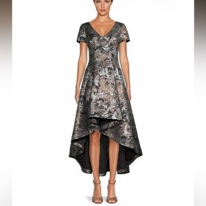 NWT White Tie by Shani Hi Lo Jacquard Midi Maxi Dress 10